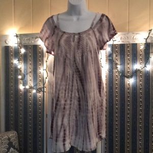 Socialite Purple Tie-Dye Mini Dress
